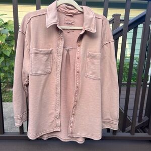 Cream Aerie Button-Up Shirt with Pockets
